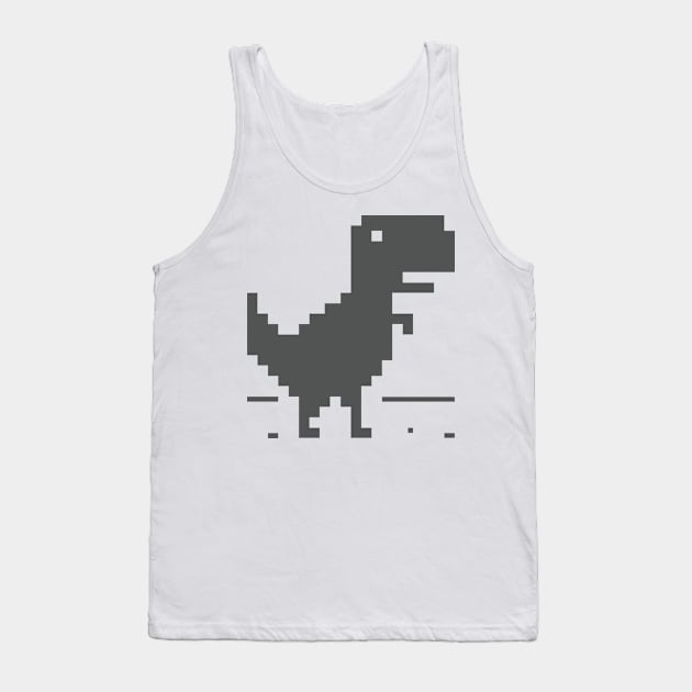 Unable to connect to the internet - Dinosaur Tank Top by 3coo